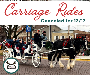 Read more about the article Carriage Rides Canceled for 12/13/2025